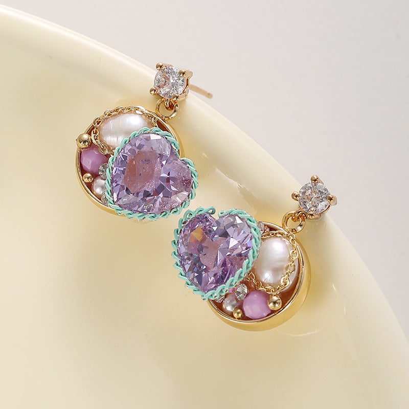 EHAO Copper Gold-plated Earring Women Design High-end Earrings Summer