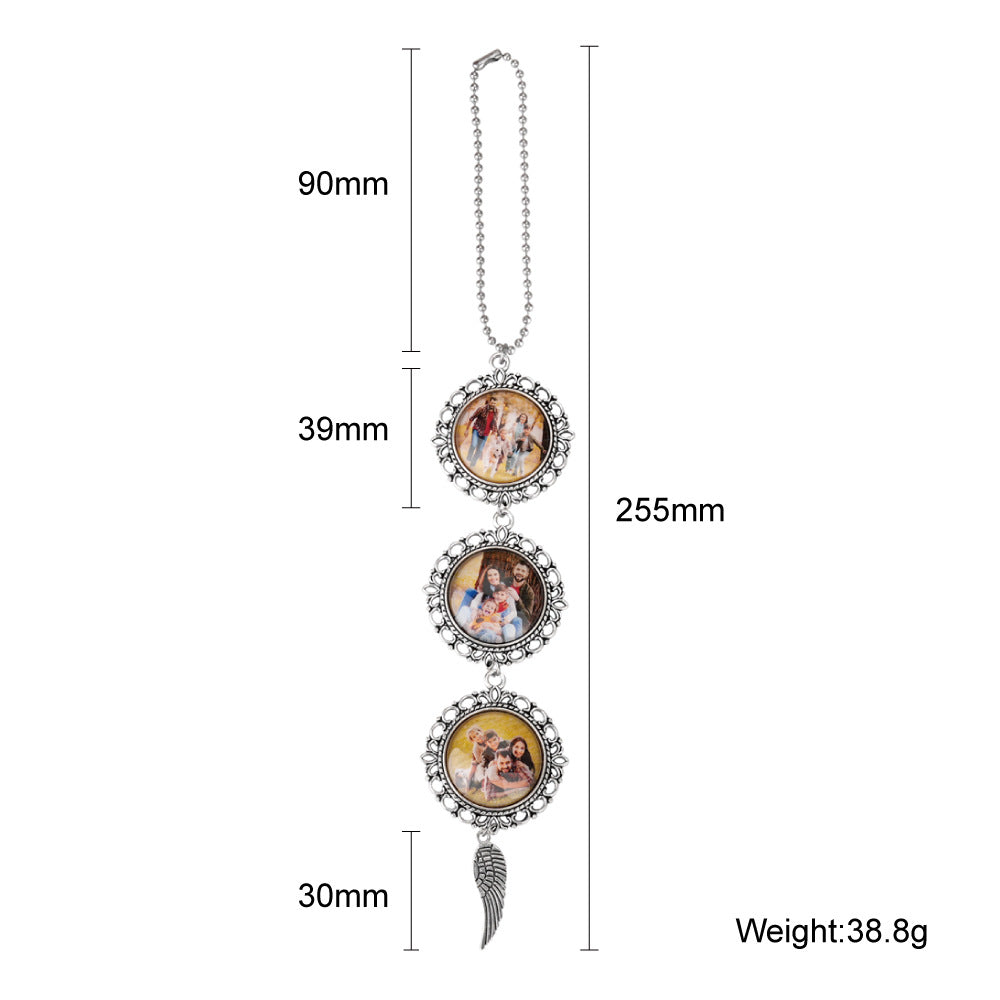 Customized DIY Photos Graduation Season Wedding Holiday Jewelry Accessories Brooches, Car Pendants Gifts for Family