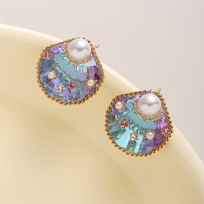 EHAO Copper Gold-plated Earring Women Design High-end Earrings Summer