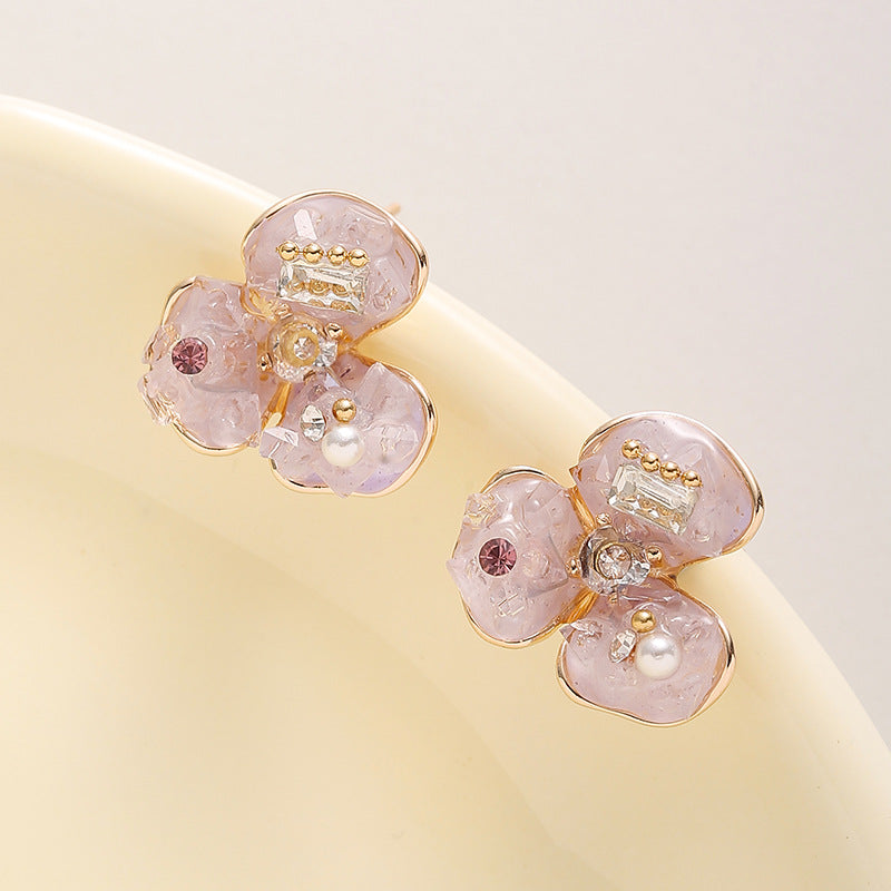 EHAO Copper Gold-plated Earring Women Design High-end Earrings Summer