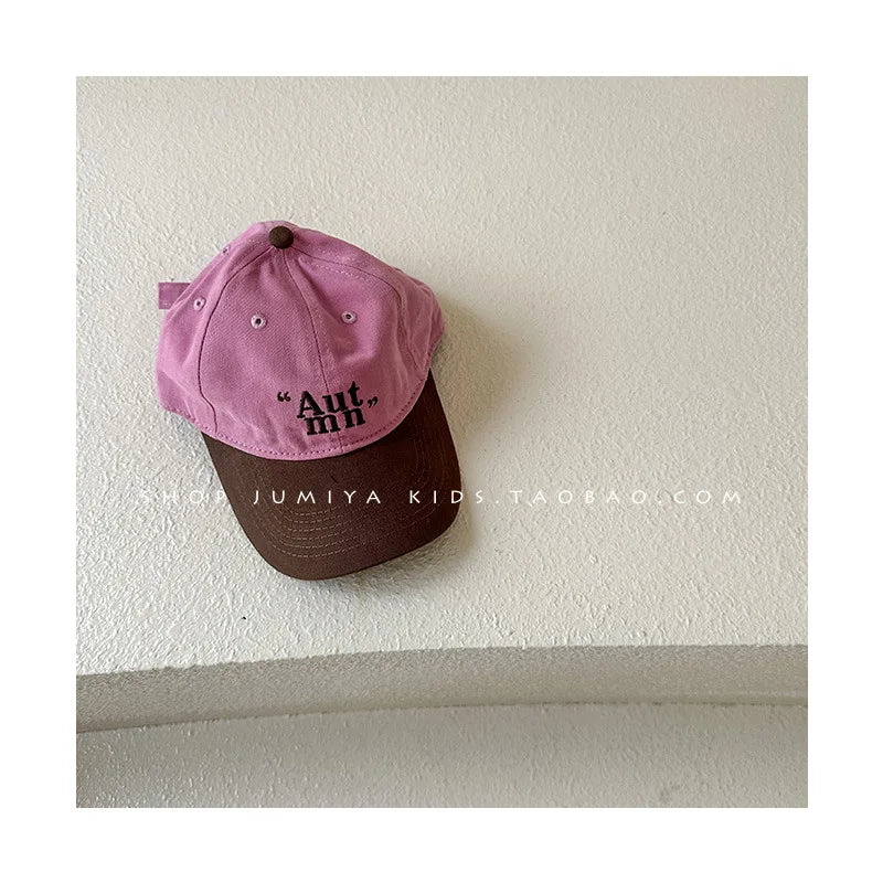 2-5Y Children Kids Baseball Cap for Girl Boy Spring Summer Baby Sun Hat Cartoon Letter Embroidery Toddler Caps