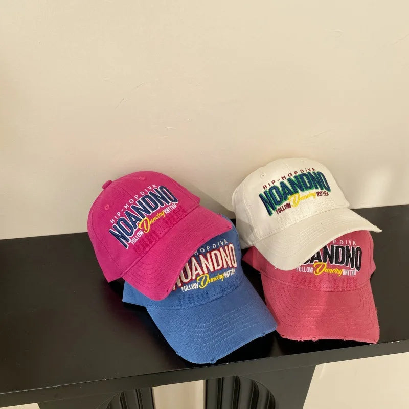 52-54cm American Retro Baby Baseball Cap Children Spring Summer Letter Embroidery Cap Boys Girls Sunshade Baseball Cap