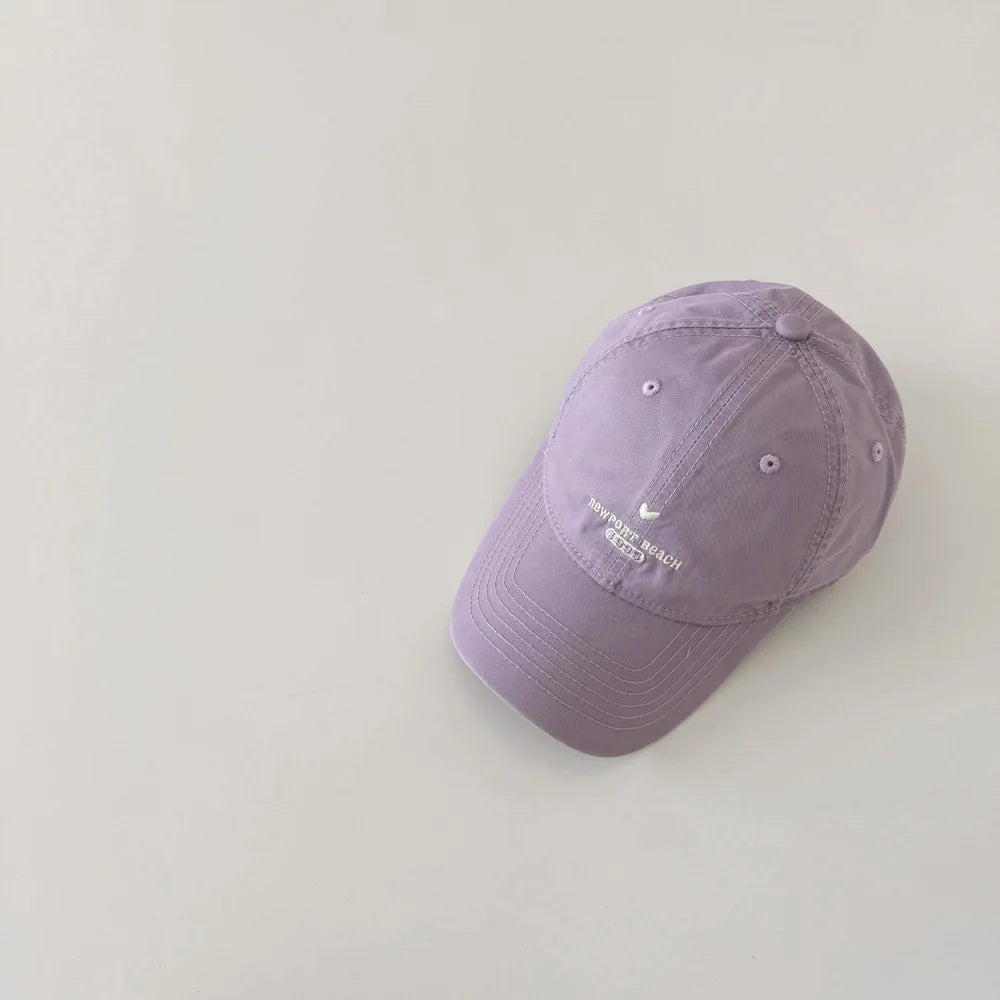6-18Y Baby Embroidery Baseball Hats Outdoor Boy Girl Sunscreen Hat Retro Kids Peaked Cap Cotton Children Casual Caps