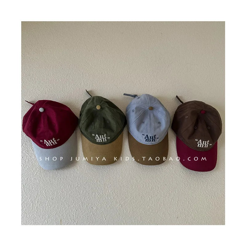 2-5Y Children Kids Baseball Cap for Girl Boy Spring Summer Baby Sun Hat Cartoon Letter Embroidery Toddler Caps