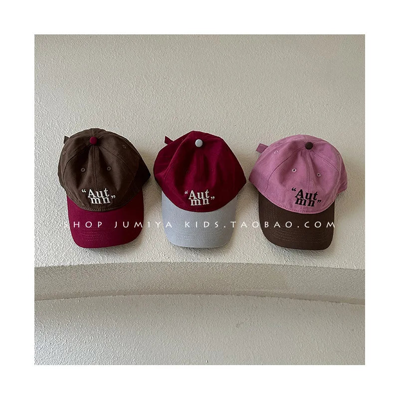 2-5Y Children Kids Baseball Cap for Girl Boy Spring Summer Baby Sun Hat Cartoon Letter Embroidery Toddler Caps