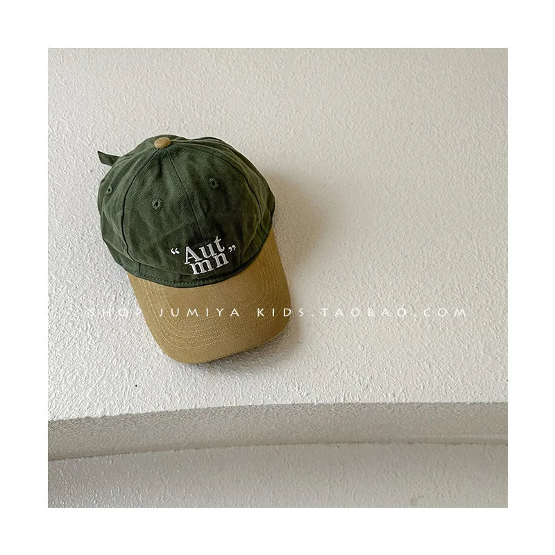 2-5Y Children Kids Baseball Cap for Girl Boy Spring Summer Baby Sun Hat Cartoon Letter Embroidery Toddler Caps