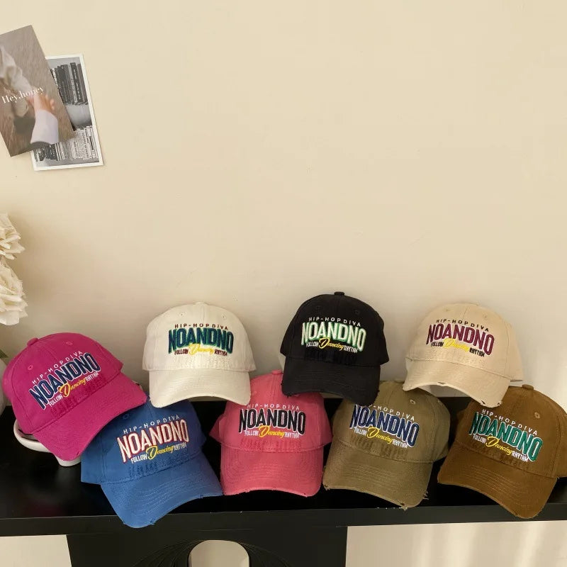 52-54cm American Retro Baby Baseball Cap Children Spring Summer Letter Embroidery Cap Boys Girls Sunshade Baseball Cap