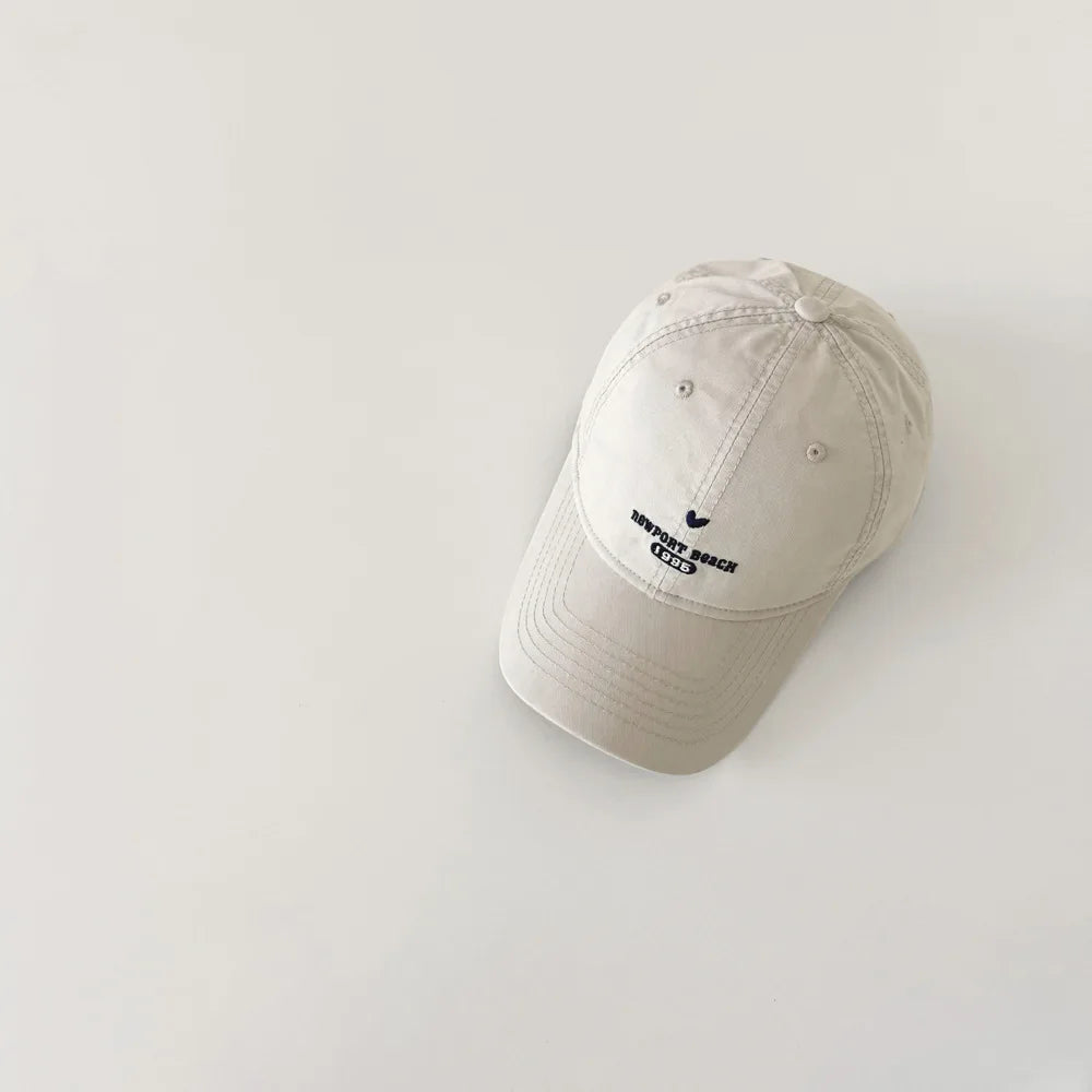 6-18Y Baby Embroidery Baseball Hats Outdoor Boy Girl Sunscreen Hat Retro Kids Peaked Cap Cotton Children Casual Caps