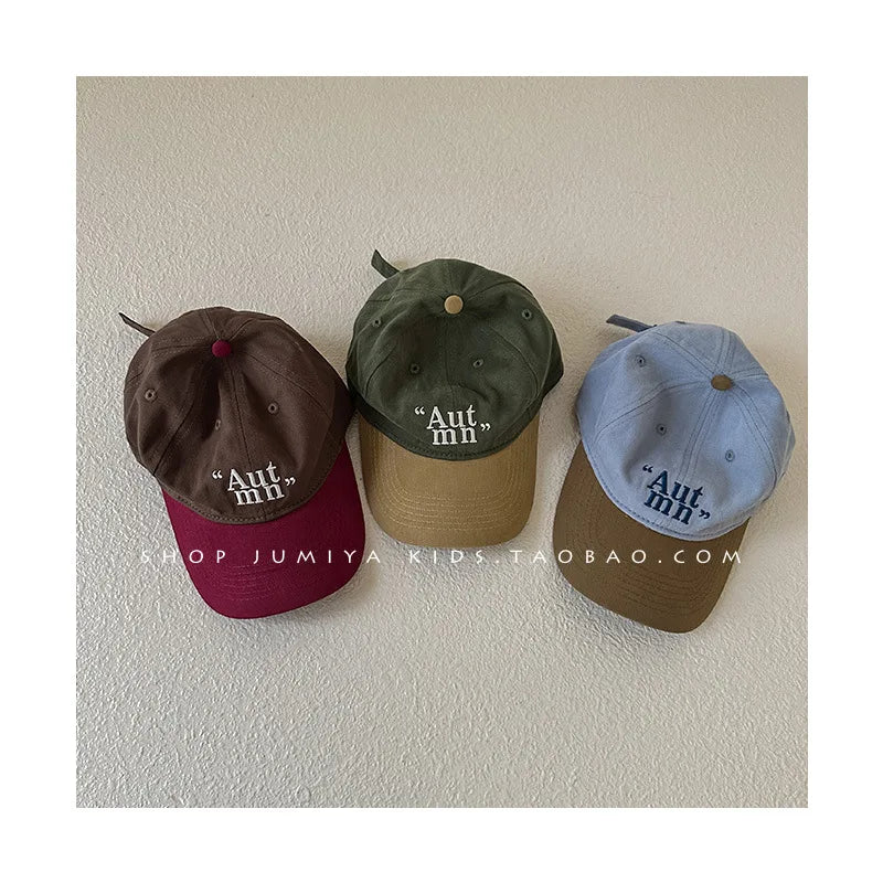 2-5Y Children Kids Baseball Cap for Girl Boy Spring Summer Baby Sun Hat Cartoon Letter Embroidery Toddler Caps