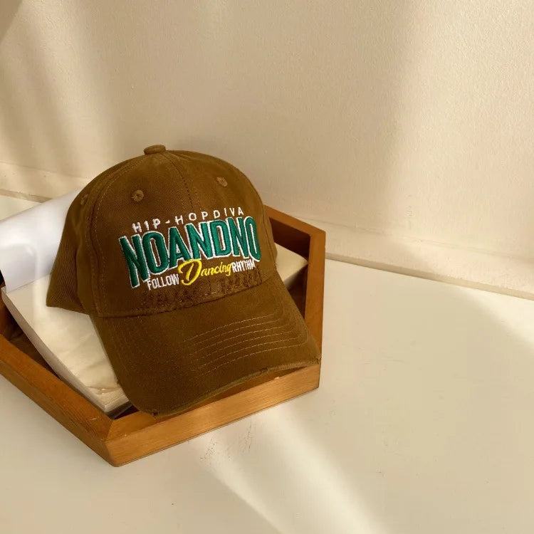 52-54cm American Retro Baby Baseball Cap Children Spring Summer Letter Embroidery Cap Boys Girls Sunshade Baseball Cap