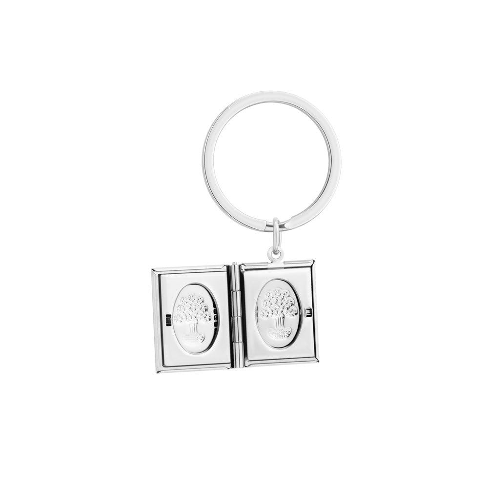 18K Copper Photo Frame Necklace Women Simple Love Photo Box Pendant Jewelry